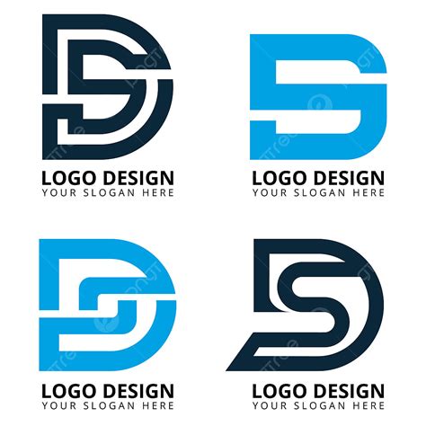 Huruf D S Koleksi Desain Logo Modern Logo Huruf Ds Logo Ds Huruf Ds