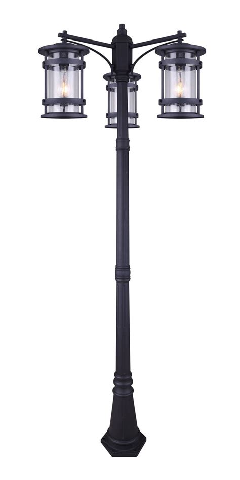 There really is a great range of styles available when it comes to post lights for your outdoor landscape. CANARM IOL344BK Duffy 3 Light Outdoor Post Light, Black ...