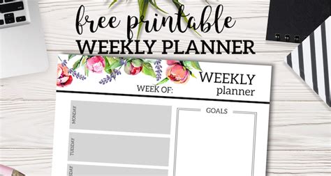 Free Printable Weekly Planner Skip To My Lou Free Cute Weekly Planner