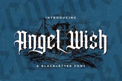 Angel Wish Blackletter Font Dafont Free