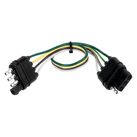 A curt connector provides a reliable connection for your trailer wiring. Hopkins Towing® 48145 - 4-Wire Flat Extension Adapter