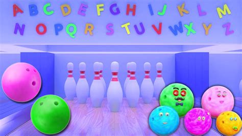Funny 3d Jumping Bowling Ball Abc Song Learn Alphabet For Children