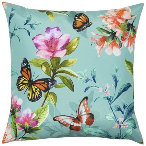 Butterflies Outdoor Cushion Dunelm