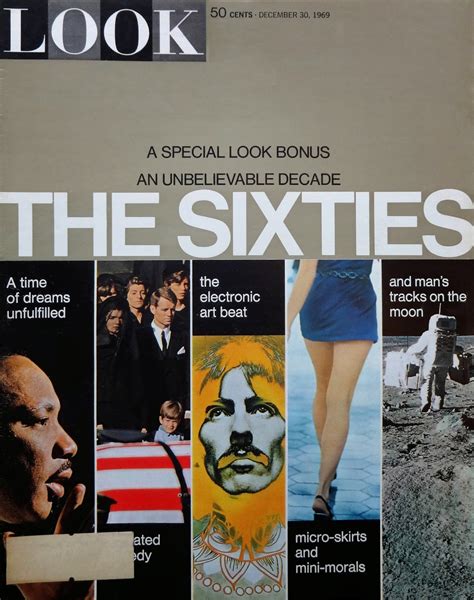 Past Print Look Magazine The Sixties December 30 1969
