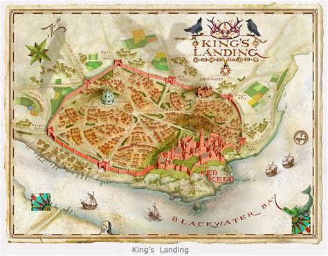 The World Of Ice And Fire Kings Landing Map By Michael Gellatly