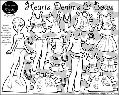 It's easy to do when the theme is zombie or fantasy or steampunk, but it is harder when i'm dealing with contemporary clothing. Thumbnail link image printable paper doll