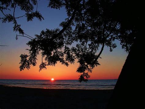 Lake Michigan Sunset Photograph By G Teysen Fine Art America