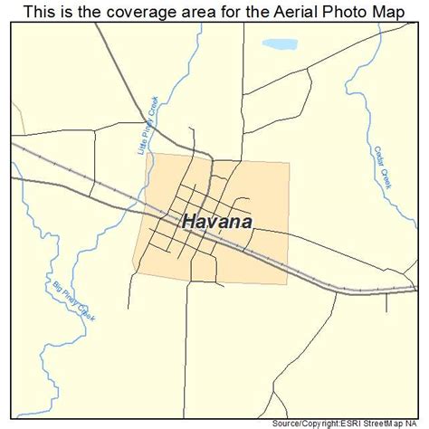 Aerial Photography Map Of Havana Ar Arkansas