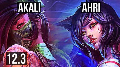 Akali Vs Ahri Mid Defeat Solo Kills Legendary Rank Akali Br Challenger