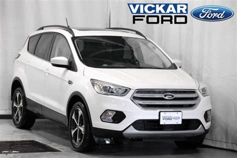 New 2018 Ford Escape Sel White Platinum Met Tricoat For Sale 38941