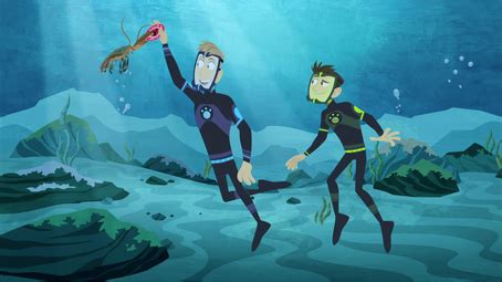 Powersuit together with wild kratts brothers chris and martin! Swimming with the Lobster | Pbs kids, Dinosaur train, Wild ...