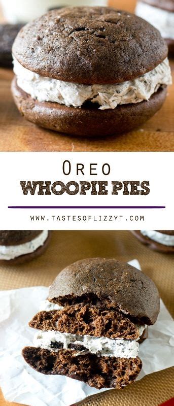 Oreo Whoopie Pies With Oreo Filling Tastes Of Lizzy T Recipe Oreo