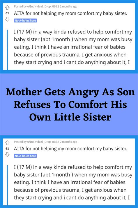 Mother Gets Angry As Son Refuses To Comfort His Own Little Sister Artofit