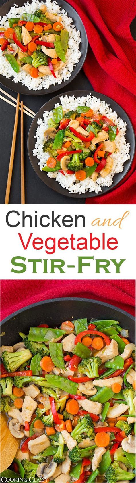 As the oil becomes hot, add the marinated chicken pieces and fry both sides till they are golden brown. Chicken and Vegetable Stir-Fry | Recipe | Vegetables ...