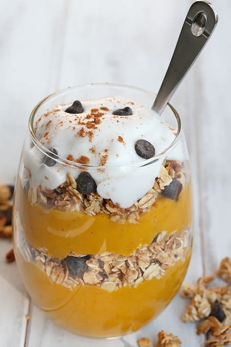 5 Minute Chocolate Chip Pumpkin Pie Parfait Recipe Gluten Free Vegan