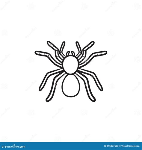 Spider Tarantula Tattoo Style Black And White Vector Illustration