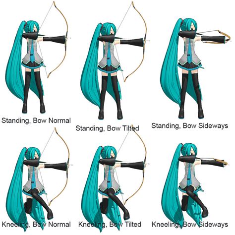 Mmd Archery Pose Pack By Tsukinokage On Deviantart Sexiezpicz Web Porn