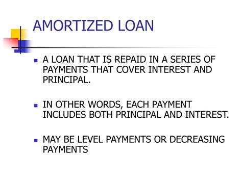 Ppt Amortized Loan Powerpoint Presentation Free Download Id203259