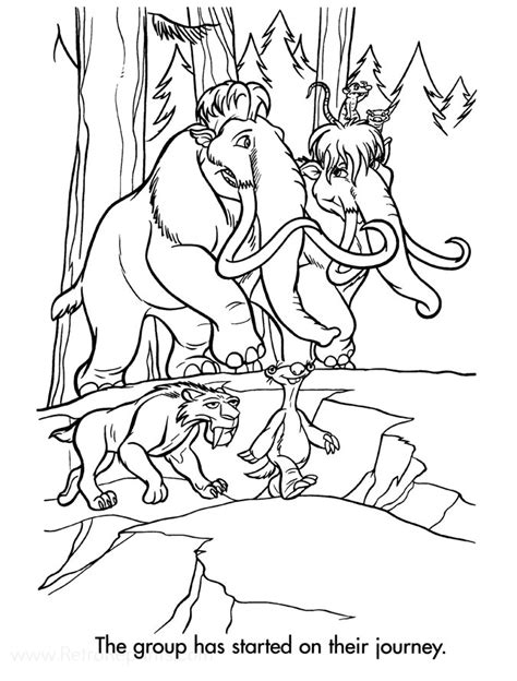 Ice Age 2 The Meltdown Coloring Pages Coloring Books At Retro