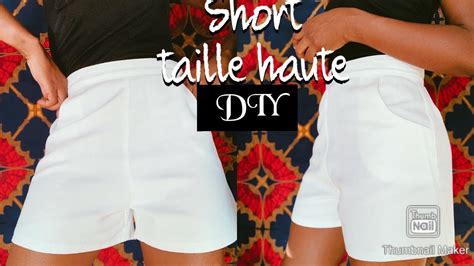 Coudre Un Short Taille Haute Avec Fermeture Et Poches Patron Gratuit