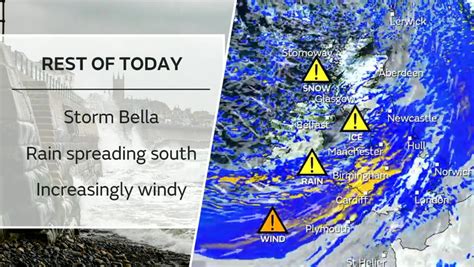 67 Flood Warnings Issued Across Uk In Storm Bella Including Three