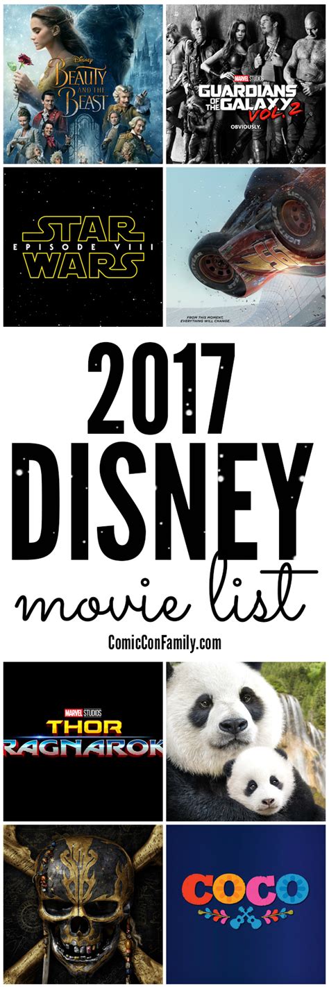 Когда придет день / 1987: 2017 List of Disney Movies - Trailers, Release Dates ...