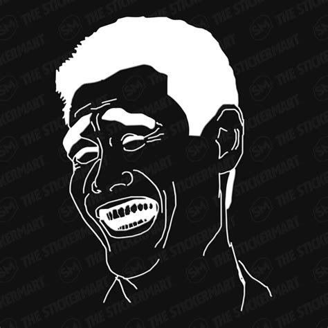 The image is typically used as a reaction face to convey a dismissive attitude towards someone else's input in online discussions, then usually following something that one ups their input. Bitch Please Meme Face Vinyl Decal - The Stickermart