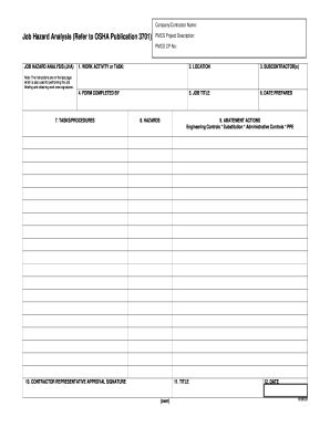 This post provides 49 log sheet templates that you can download and print for your personal use. Jha Form Pdf - Fill Online, Printable, Fillable, Blank | PDFfiller