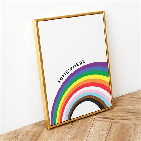 Somewhere Over The Rainbow Inclusion Poster Rainbow Etsy