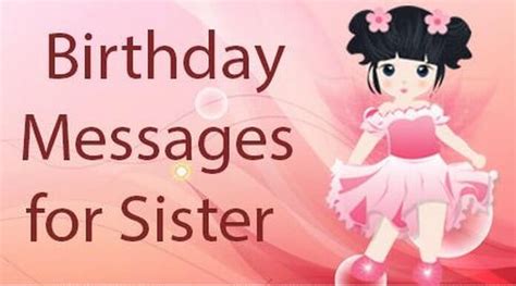 Birthday Message To Sister Happy Birthday Status