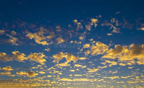Blue Sky With Drifting Clouds Cloudy Sky Without Earth And People