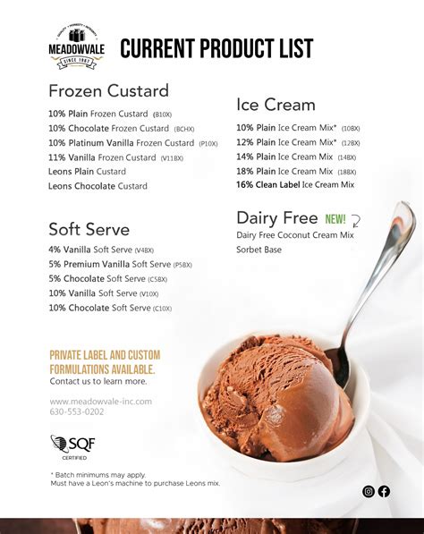 Ice Cream Mix Supplier Meadowvale Premium Dairy Mixes