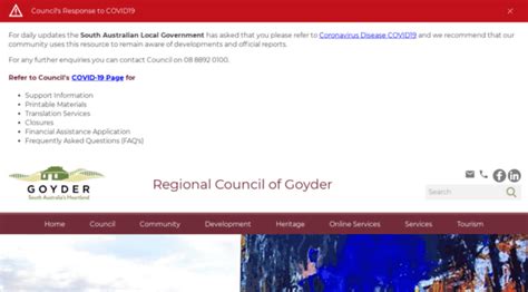 Au Goyder Regional Council Goyd Goyder Sa Gov
