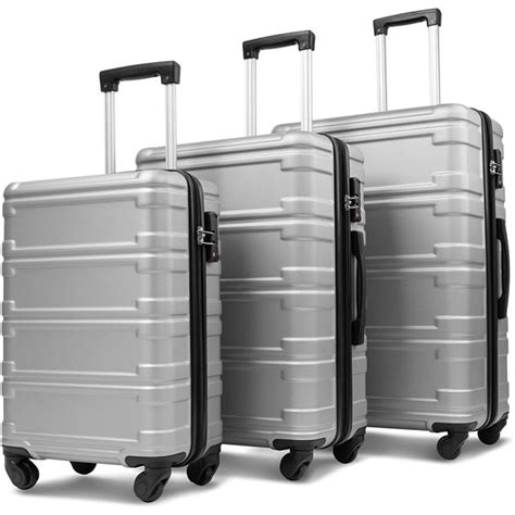 3 Pcs Luggage Set With Tsa Lock Lightweight Expandable Luggage Spinner
