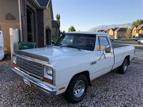1983 Dodge D150 Pickup White Rwd Automatic D150 For Sale Dodge D150