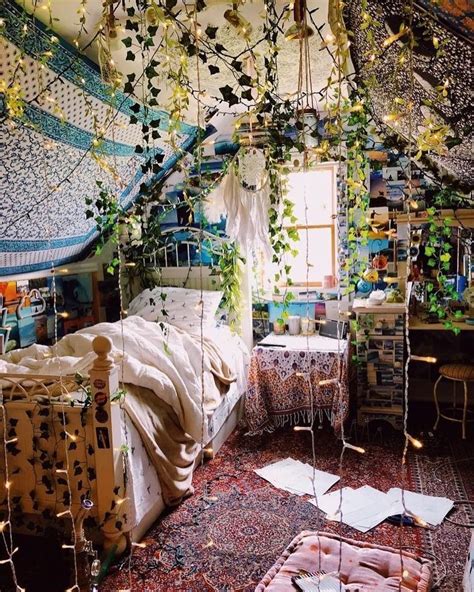 Pin By Erin Ryans On Dopeography Bohemian Bedroom Decor Hippie Room