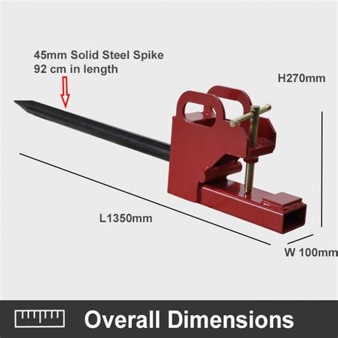 Universal Clamp On Hay Bale Spear