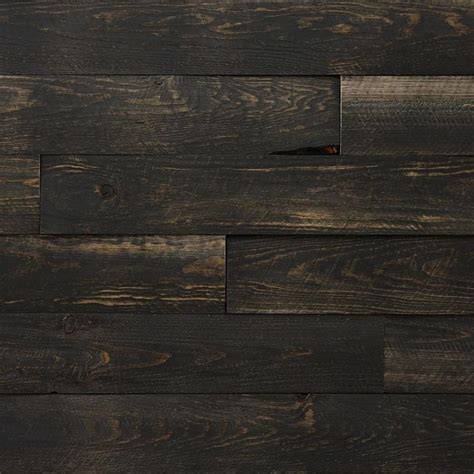 Timberwall Rework 84 Sq Ft Charcoal Wood Wall Plank Kit