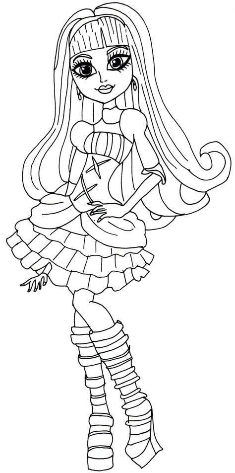Far from being barbie dolls , monster high girls are totally crazy in a fantasy world populated by vampires.find the best monster high coloring pages for kids & for adults, print and color 30 monster high. Free Printable Monster High Coloring Pages: Elissabat Free ...