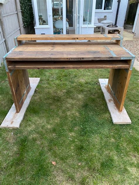 Desk Made With Scaffold Boards Outdoor Decor Decor Outdoor Furniture