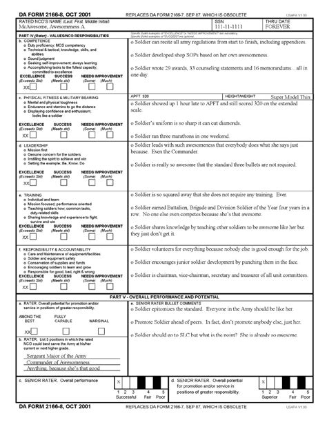 Fillable Ncoer Form Word Printable Forms Free Online