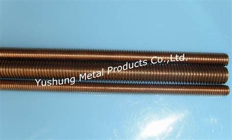 Silicon Bronze Threaded Rod M6x1x1m 2m Ystr2004007s Yushung
