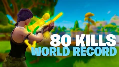 Like and subscribe if you enjoyed this video! FORTNITE WORLD RECORD! (MUST WATCH 80 KILLS!) - YouTube