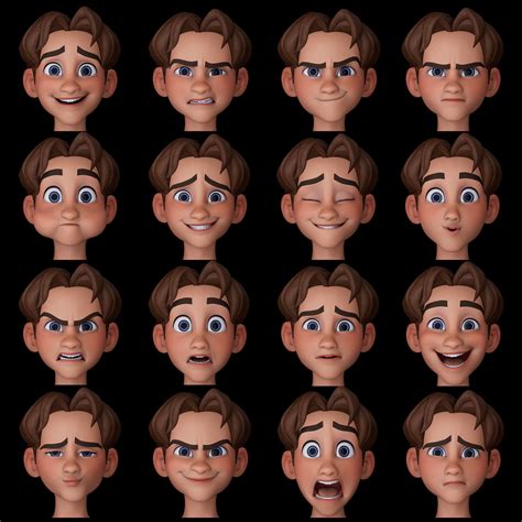 Taylor Gessler On Twitter Here Is An Expression Sheet I Made For Our Rig Leo You Can Head