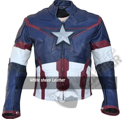 Avengers 2 Captain America Age Of Ultron Costume Replica Jacket Chris