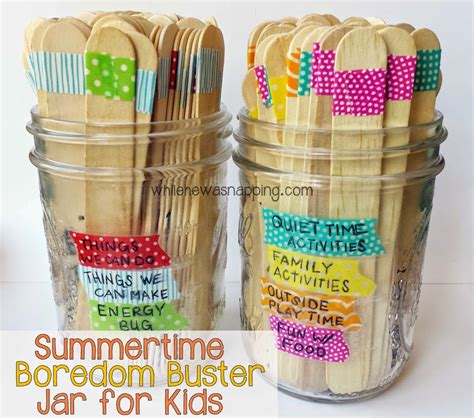 Make Your Own Im Bored Jar Full Of Fun Activities For