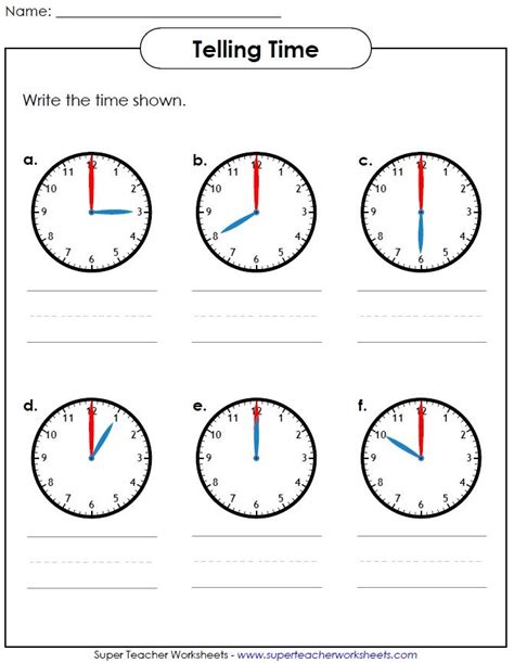 Help Your Students Learn How To Tell Time Visit Super