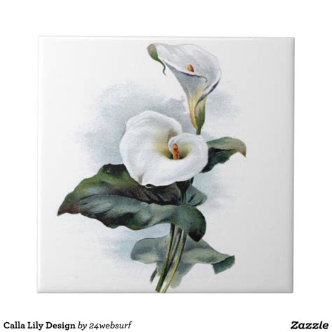 Calla Lily Design Ceramic Tile Zazzle Lily Images Cala Lily