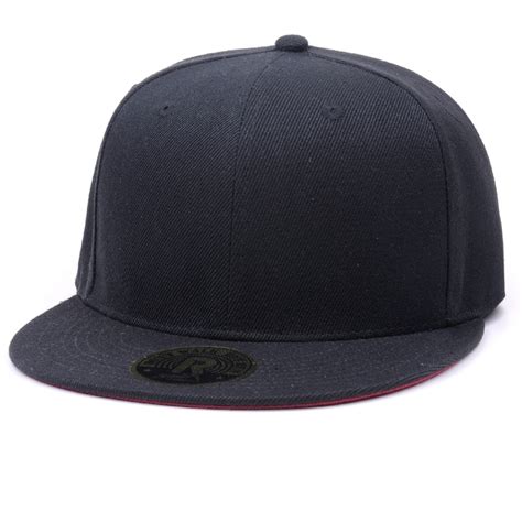 Blank Acrylic Six Panels Flat Bill Snapback Cap