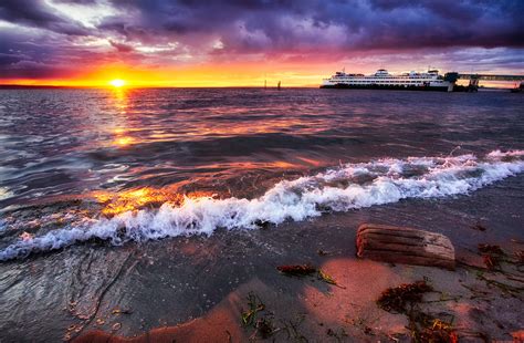 Beautiful Beach Sunset In Edmonds Washington By Michael Ma Flickr